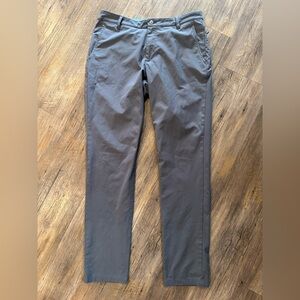 Birddogs Men’s Stretch Grey Performance Pants Boom for your Boomstick Sz 34x34